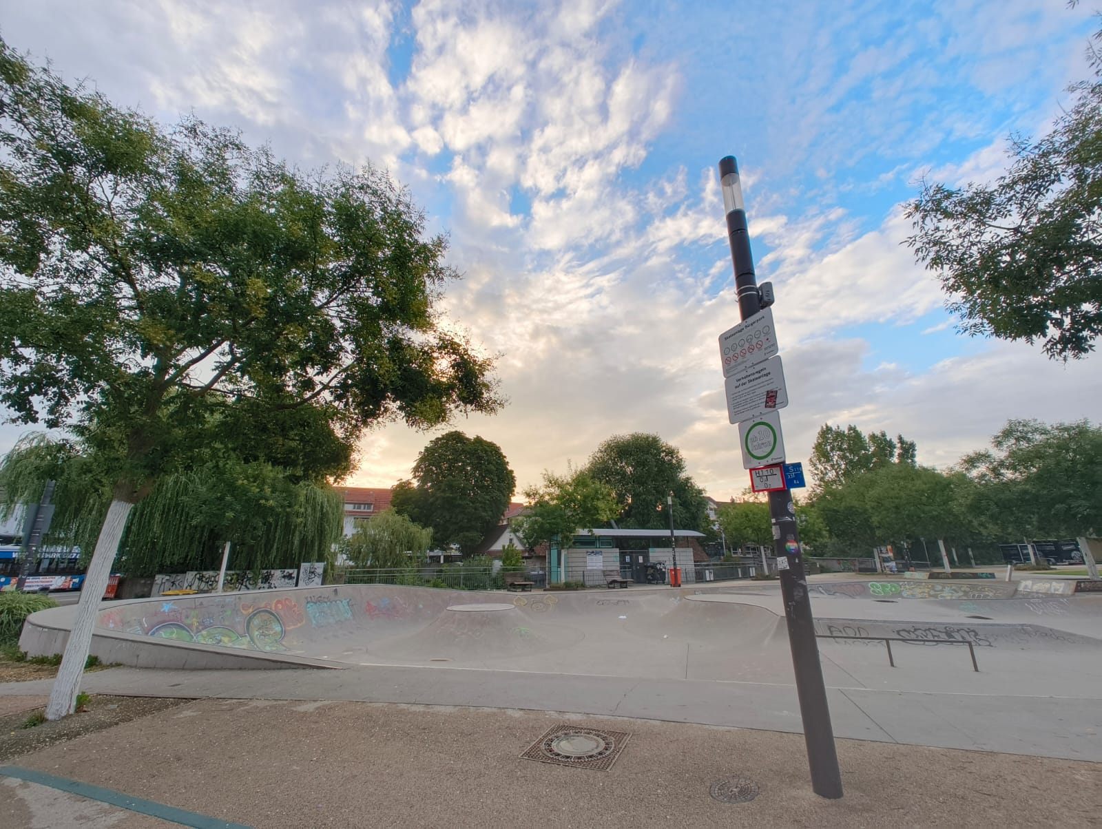 Skatepark Reutlingen am Abend
